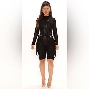 FASHION NOVA BLACK ROMPER
